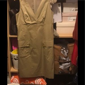 MK Sleeveless Khaki Dress